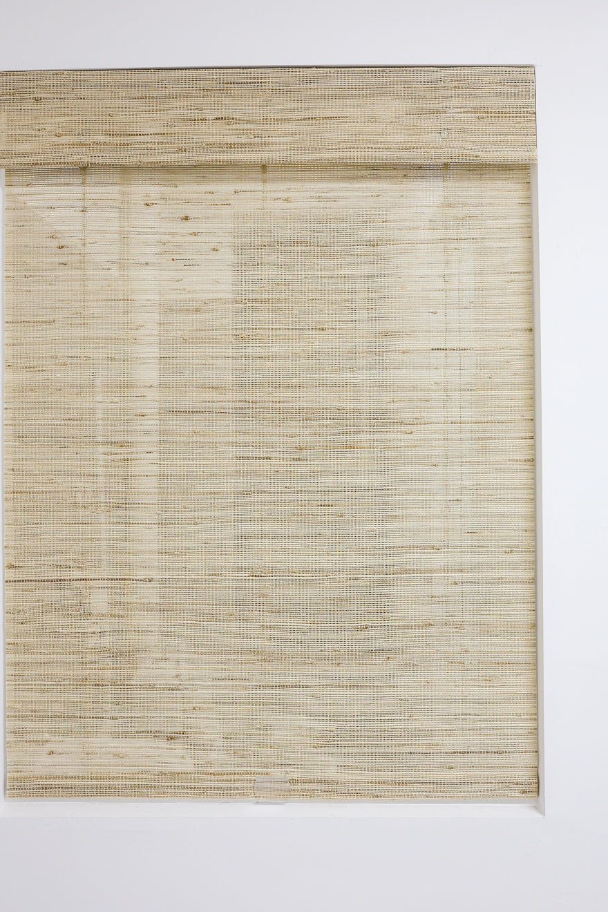 Beige natural Roll Up Bamboo Shades with handcrafted texture for elegant window decor