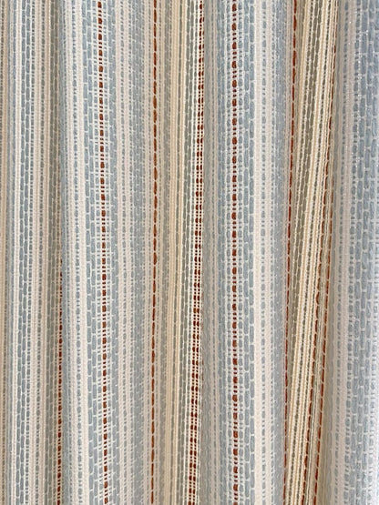 Fair Isle jacquard striped curtains with small checkered pattern for playroom blackout drapery