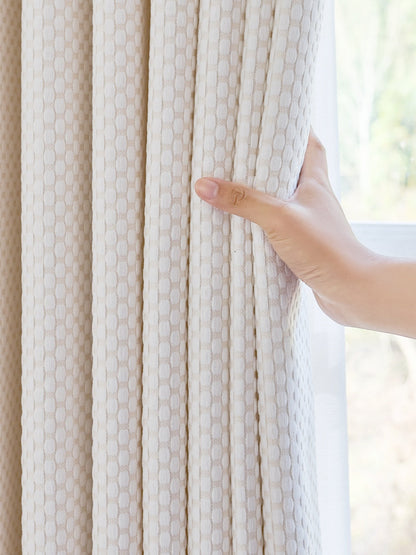 Black pearl drops thermal curtains blocking noise, heat, and light