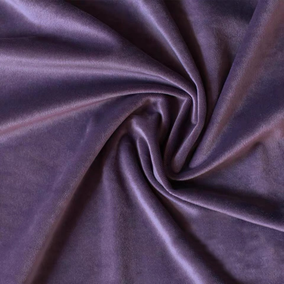 Luxurious soft sheen velvet drapes in deep rich colors for living room and bedroom decor