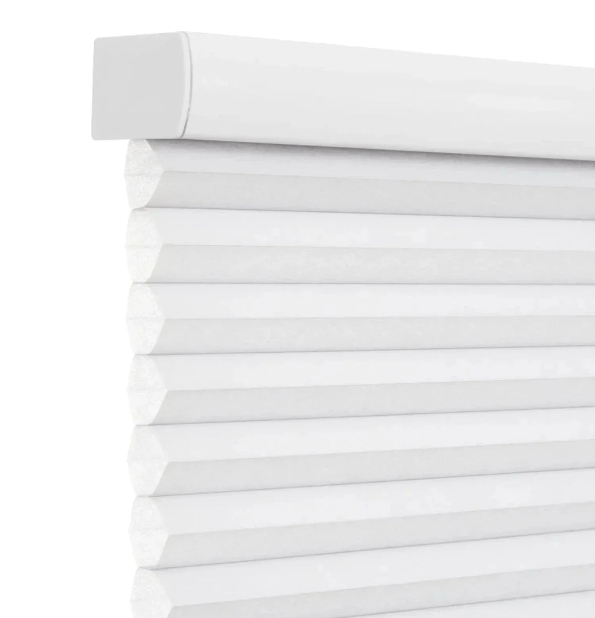 Cordless 1-inch honeycomb waterproof bathroom blinds with mold-resistant fabric and thermal insulation