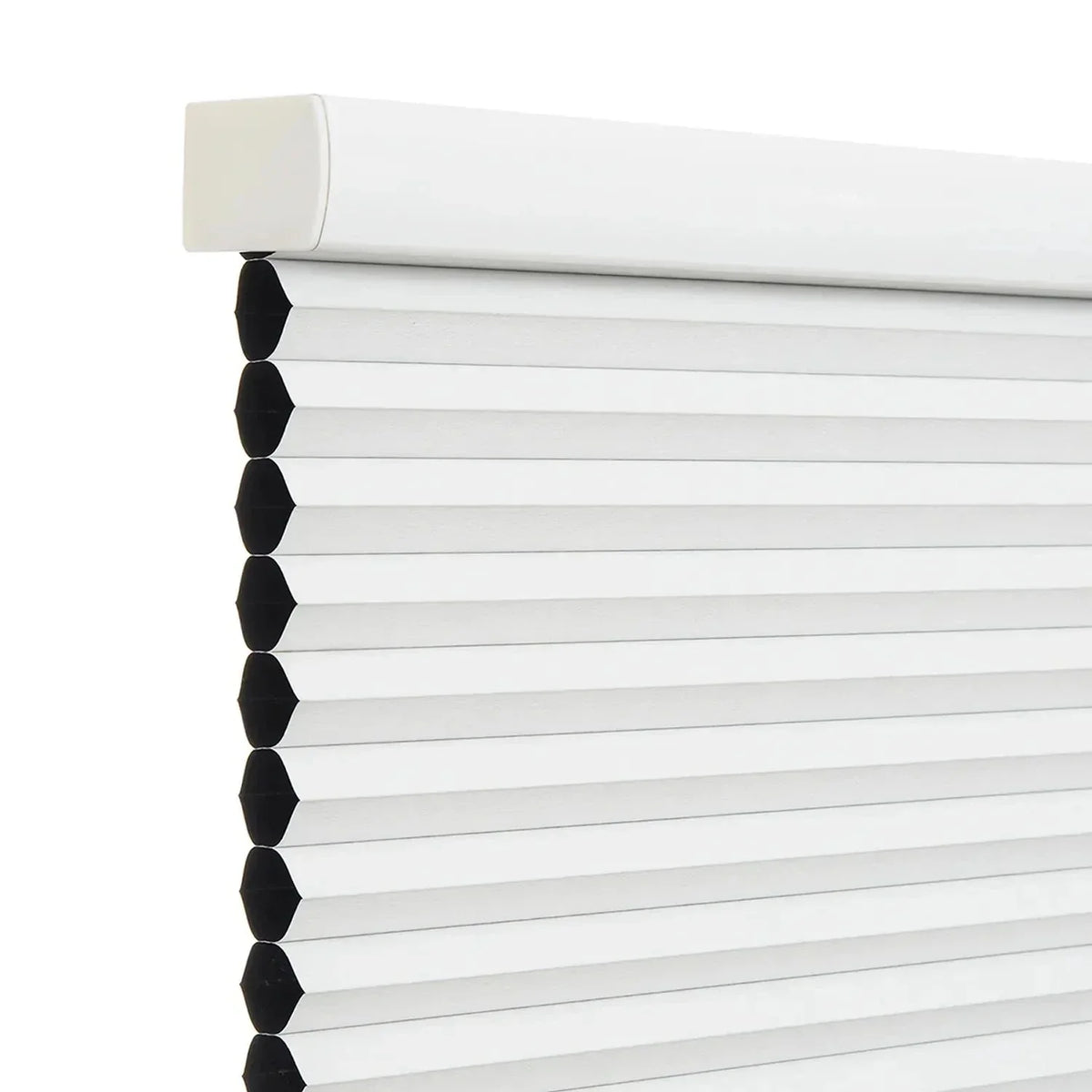 Cordless 1-inch honeycomb waterproof bathroom blinds with mold-resistant fabric and thermal insulation